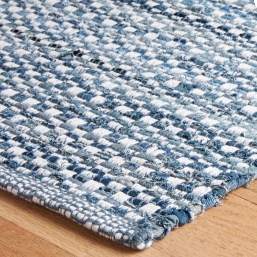 The Company Store Dash & Albert Denim Stone
Blue Handwoven Cotton Rug 2x3